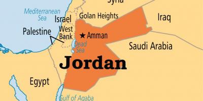Jordanian sijainti kartalla